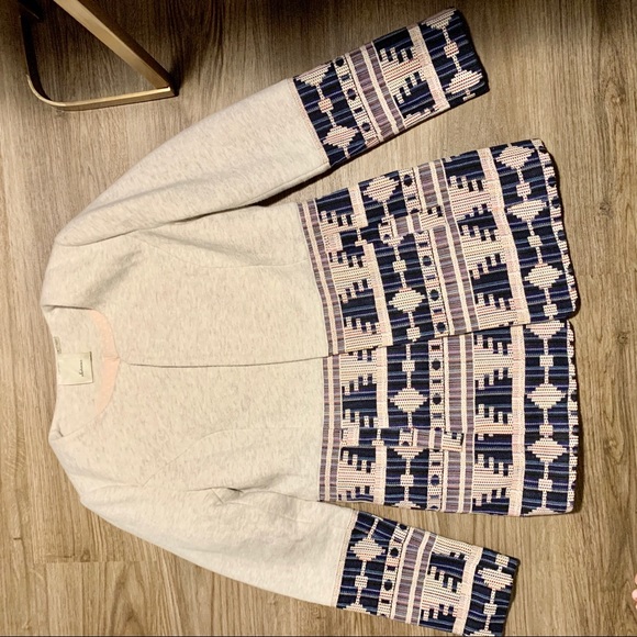 Anthropology Elevenses Aztec Print Jacket, S - Picture 6 of 6